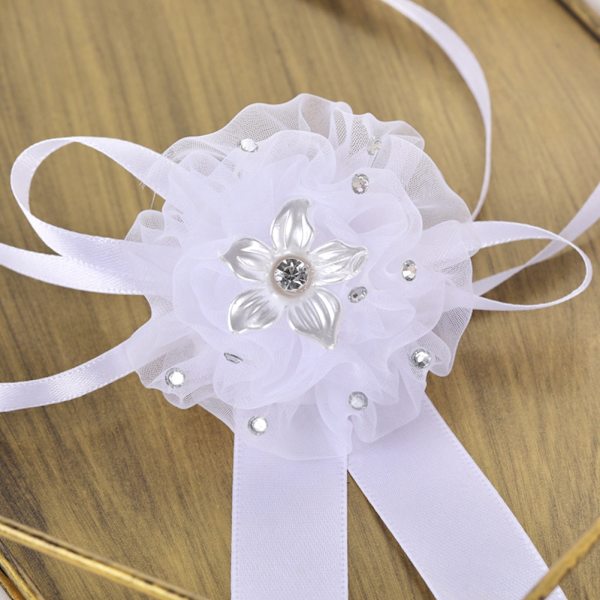 Korean Style Beautiful Hand Flower Bridesmaid Wrist Corsage Wedding Decorations()