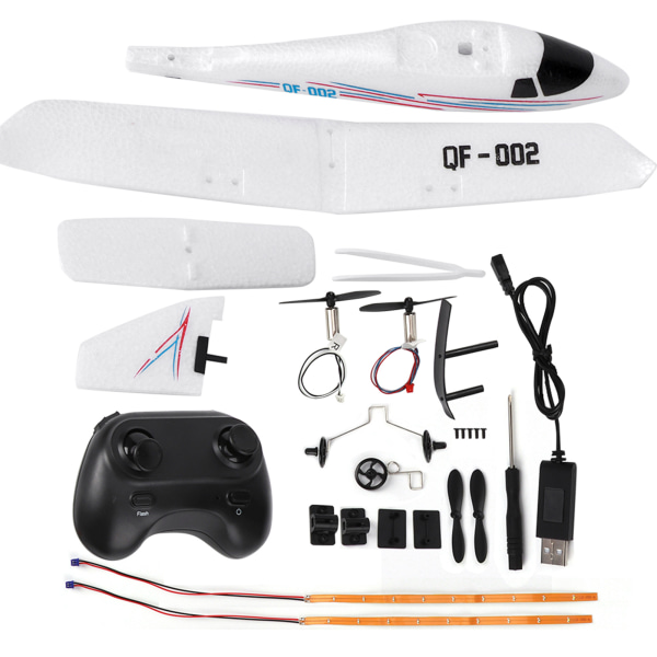 DIY Fixed Wing Airplane Glider Drop-Resistant Fjernkontroll Fly RC-fly (med LED)