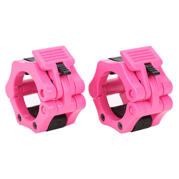 50 mm skivstångsspänne i plast för viktlyftning, rosa
