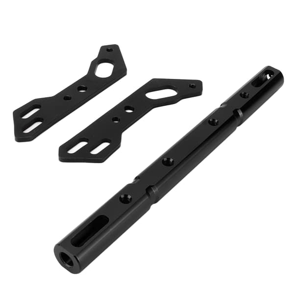 Motorcykel Styr Balancerende Tværstang Justerbar Aluminiumslegering Universal til Mountainbikes Sort