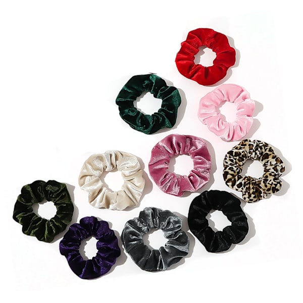 10 kpl:n hiusrypyt Simple Fashion Candy Color Velvet Elastic Scrunchies Hiussolmiot Lahjat naisten tytöille