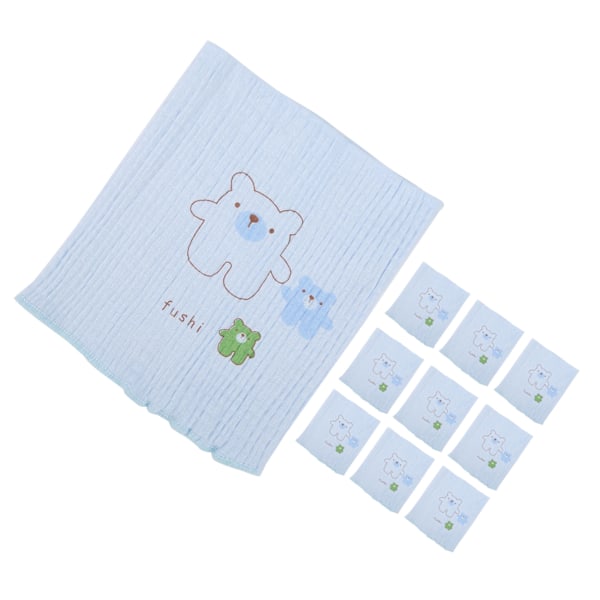 Toddler Abdominal Circumference Baby Double‑Layer Thickened Cotton High Elastic BeltBlue