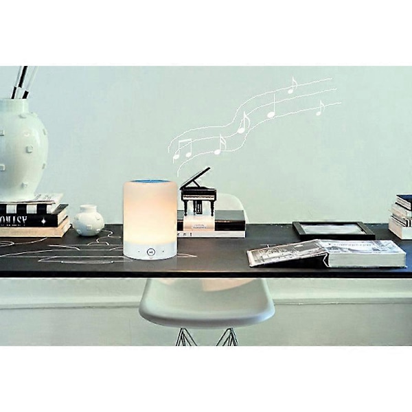 Liten Nattlampe Mini Smart Bluetooth Høyttaler, Fargerik Led Kreativ Bærbar Trådløs Blå