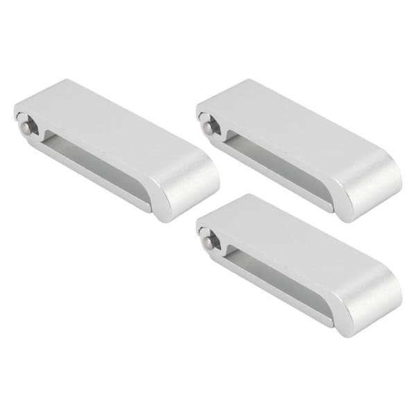 3 st fällbara klädkrokar i aluminiumlegering, fällbar väggkrok för kontor, sovrum, vardagsrum, matsal, kök, badrum