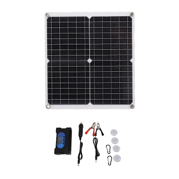 25W solcellepanel solmodul med 100A controller nem installation stabil udgangskredsløbsbeskyttelse til RV hjem camping