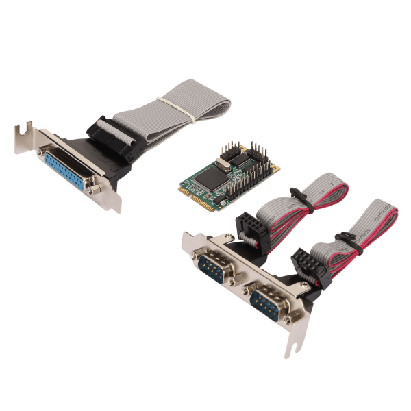 Mini PCIe Combo Seriel Parallel Udvidelseskort 6Gbs 2 RS 232 Port 1 DP25 Pin PCI Express til Printer LPT Port Udvidelseskort