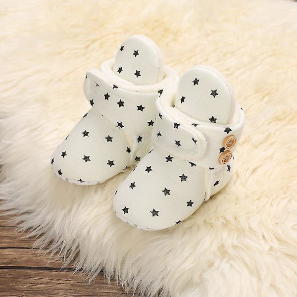 Baby i mjuk bomull - vit (11 cm)