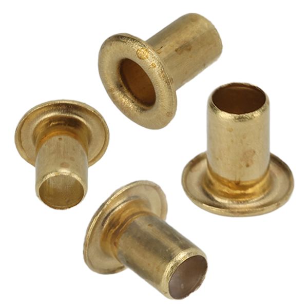 500 st hål nitar 65 koppar utjämningsytor enkel installation klädnitar för DIY-hantverk 2,5x4,5x4,5 mm