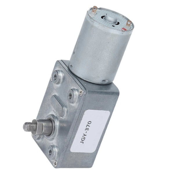 DC12V Snekkegear Motor Selvlåsende Reversible Hastighedsreduktionsmotorer med 8mm Aksel JGY370 30RPM