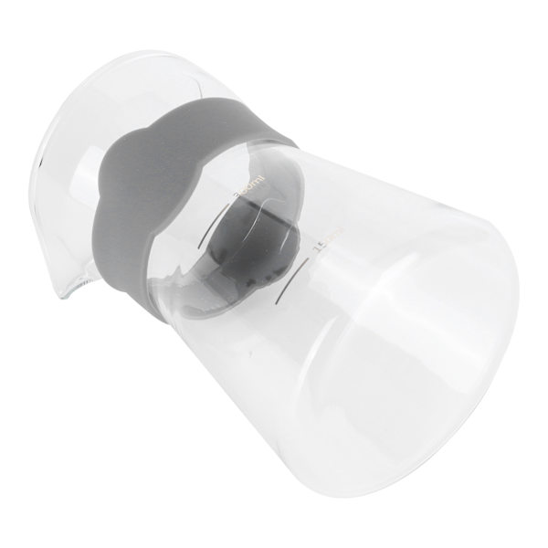 Hemkaffebryggare i högborosilikatglas med våg (transparent)