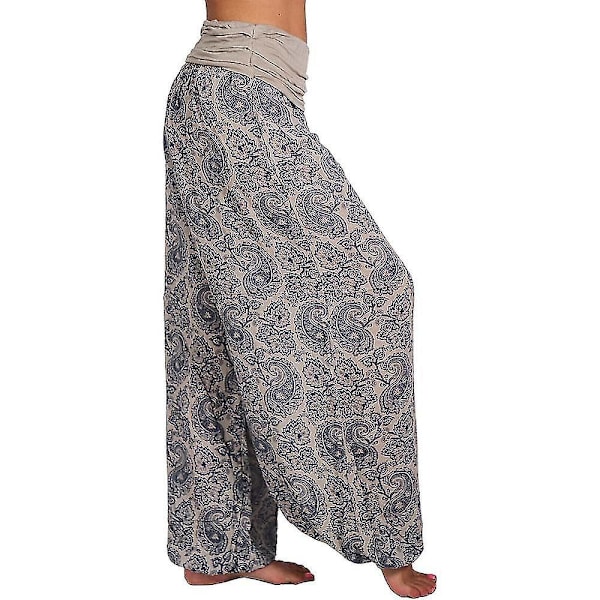 Apricot Damernas Tryckta Harem Yoga Byxor Plus Size L