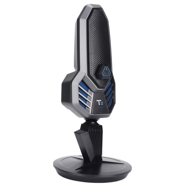 USB-mikrofon roterende 9 tilstande RGB-lys kondensator computer gaming mikrofon med base USB-kabel til sang podcast