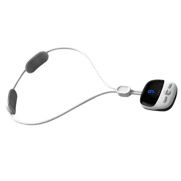 Mini kaulakoru kaulahierontalaite 4 moodia 9 voimaa 3 vaihdetta Hot Compress Dual Pulse älykäs riipus hierontalaite valkoinen