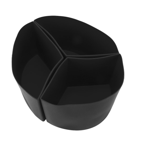 3 i 1 Silikon Slow Cooker Divider Liner Gjenbrukbar Lekkasjesikker Oppvaskmaskin Trygg Koke Liner For 6 Quart Pot Svart