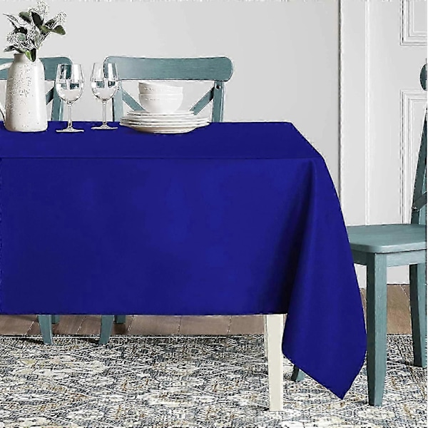 140*200 cm - Fläck- och skrynkelresistent tvättbar bordsduk i polyester, Svart