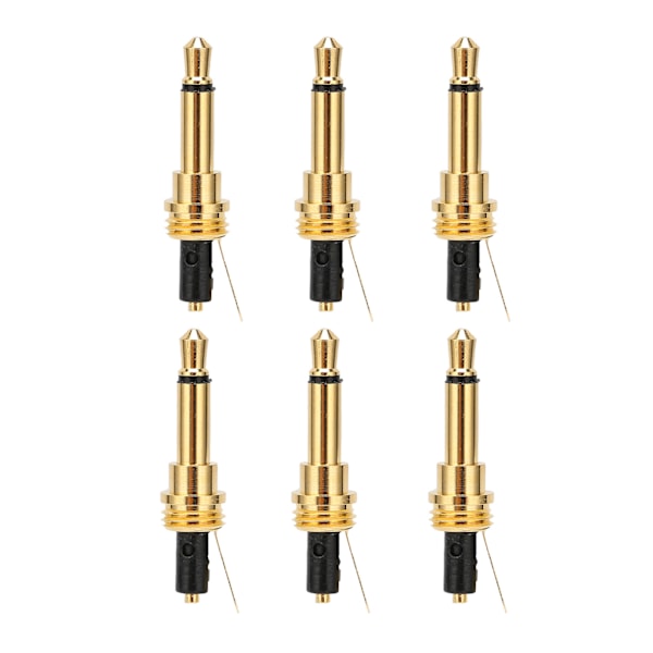 100 stk. 2-polet 3,5 mm mono hovedtelefonstik stik udskiftning DIY AUX adapter reparation