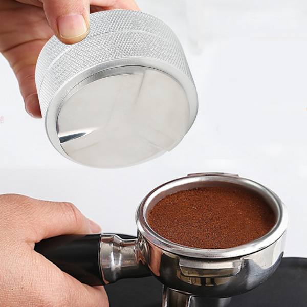 51 mm 3-vinklad lutning justerbar dubbelskikts kaffepress i rostfritt stål