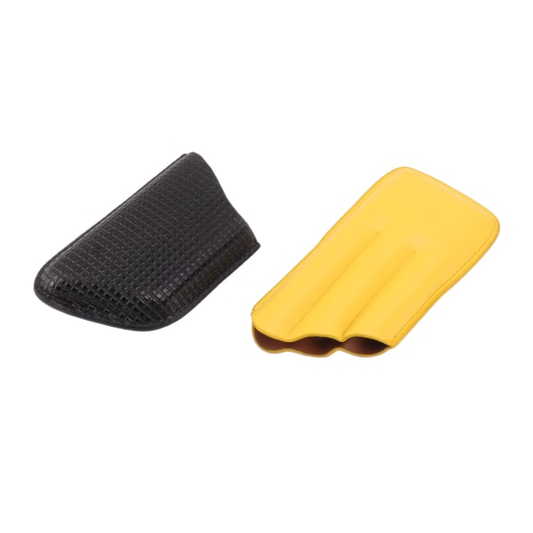 3 Sticks Läder Cigarrfodral Bärbar Fuktkräm Cigarrfodral Cigarr Humidor för Mäns Gåvor