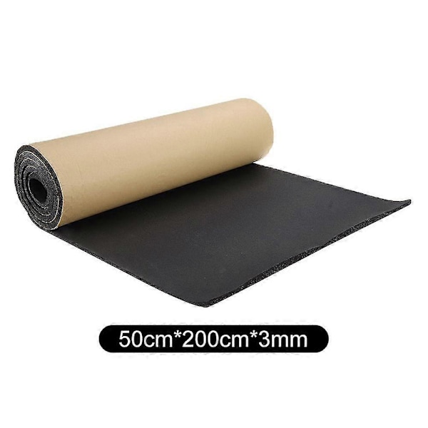 Lydisolering for bil, lydisolering, termisk skum, lydisolasjonspolymerer, lydisolerende bomull, 200x50cm 50cmx200cmx3mm