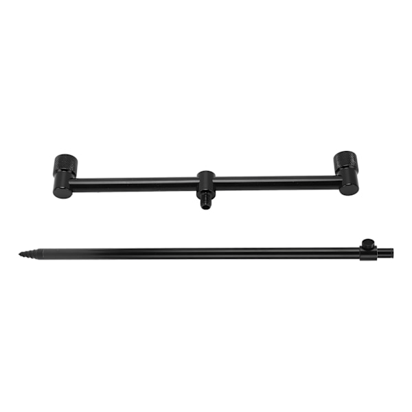 Fiske Spöfäste Aluminiumlegering Flexibel 2 Sektioner Bärbar Fiske Spö Markfäste Fiskeverktyg (25cm Spö 60cm Fäste)