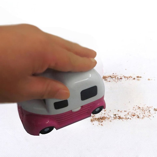 Bärbar Mini Dammsugare för Hem och Kontor, Rosa - Sladdlös och Rotationsbar Design för Tangentbord/Hem/Skola/Kontor