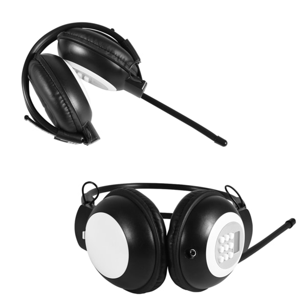 Over Ear Sammenleggbare trådløse hodetelefoner med støyreduksjon HiFi-hodesett FM-radio med LCD