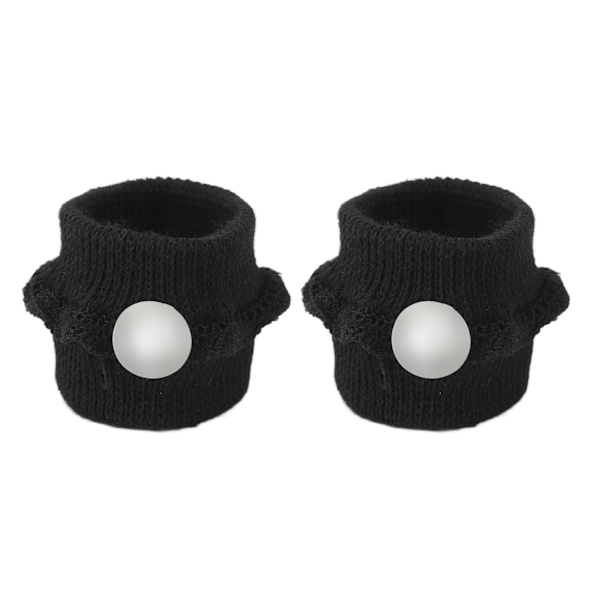 2 stk. Akupressur Armbånd Appetitkontrol Reducerer stress Kropsslankende Akupressur Armbånd Armbånd Sort