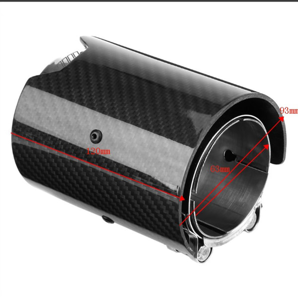 Carbon Fiber Style Bil Udstødningsrør Lyddæmper End Tip Udstødning Fo M F87 F80 F82 F83 F10 F12b