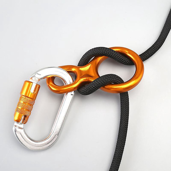 Klatre-redning Figur 8 Nedfirer - Lett Aluminium-Magnesium Legering