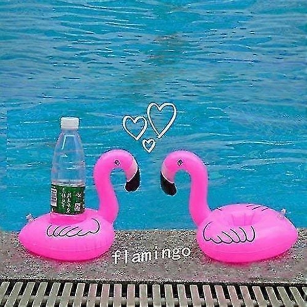 Puhallettava kelluva flamingo juomateline, 12 kpl