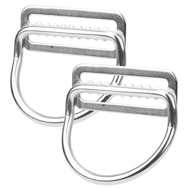 2 stk vektbelteholder bøyd D-ring med spenne i rustfritt stål dykking webbing klatresele tilbehør