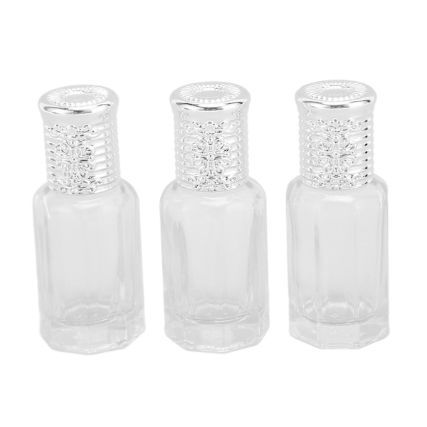 3st påfyllningsbar parfymdimma spray 10ml Cover Klart glas Tomma doftdoftflaskor