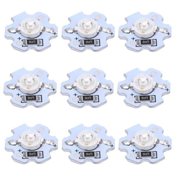 25 stk 5V LED-chips 200LM 1W High Power LED-lampeperler til gør-det-selv belysningsarmaturer Blåt lys 455‑460NM