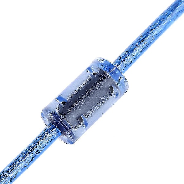 Hög Hastighet Transparent Blå USB 2.0 Skrivarkabel Typ A Hane Till Typ B Hane DuaF-F