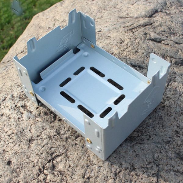 2 st Utomhus Portable Spirit Stove Vikbar Resespis Grill SpisSilver