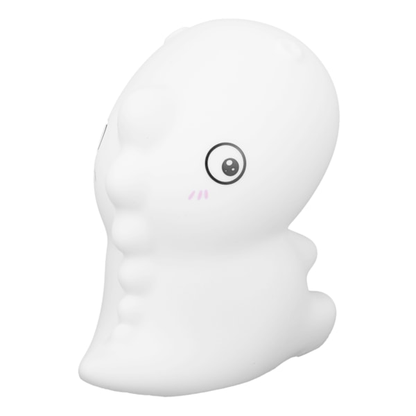 Dinosaur-formet silikone tap natlys genopladelig 7 farve LED sovende natlys