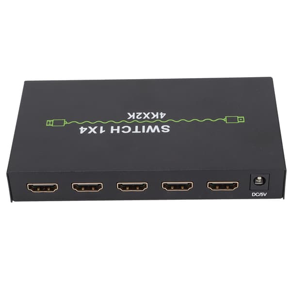 High Definition Multimedia Interface Splitter 4k 1 in 4 Ut Stabil Pålitlig Praktisk Datorenhet Spänning 100‑240VUK-kontakt