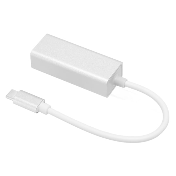 Type C til RJ45-adapter 100M 1000M Drevfri Hot Plug Aluminiumlegering Kablet USB C til Ethernet-adapter til computer 100M