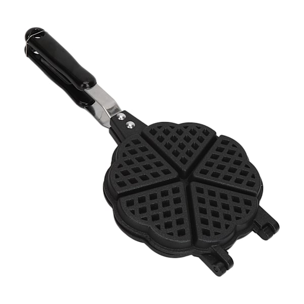 5,9 tommers vaffeljernpanne i aluminiumlegering plast, enkel å rengjøre, minivoffeljern for vafler, sandwich-toaster
