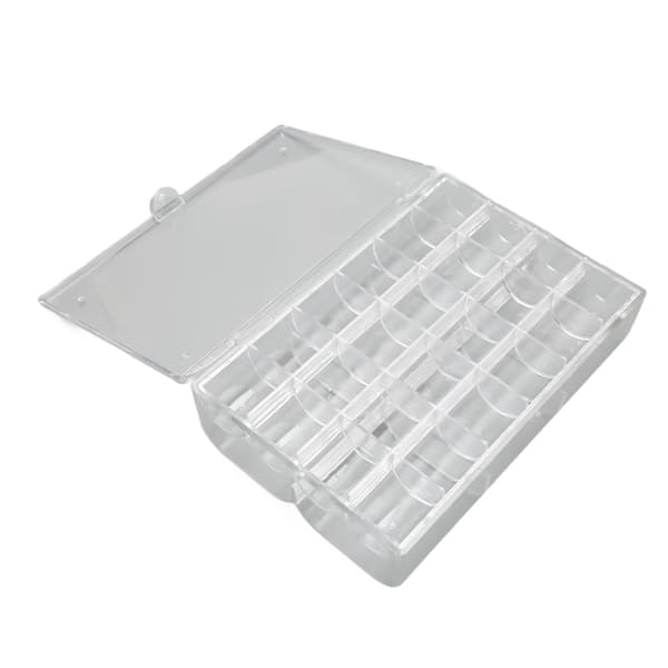 Øreringeholder Organizer Transparent Akryl 30 Rum Bærbar Stabelbar Øreringe Organizer Boks L