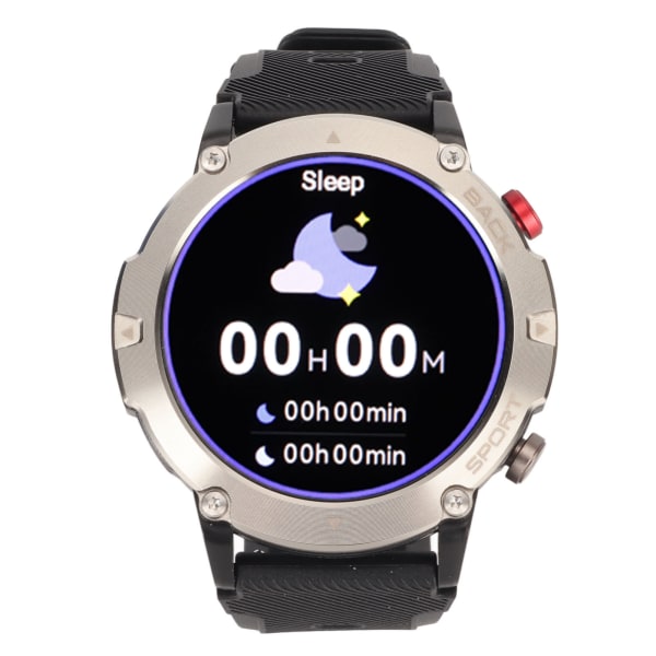 Outdoor Intelligent Watch Bluetooth Calling Men Fitness Armbandsur Elektronisk watch med batteri Svart