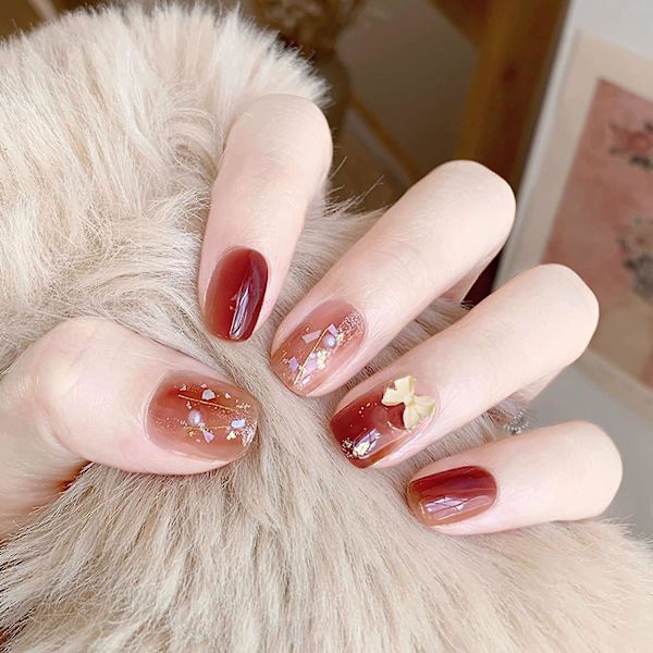 \"160 stk. Rhinestone Nail Art Sløjfer - 8 Farver\"