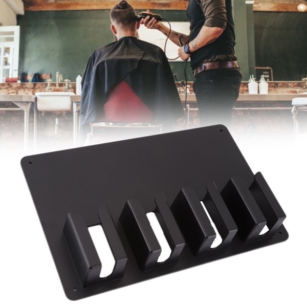 Seinään kiinnitettävä hiusleikkurin säilytysteline hiustenleikkuutyökalujen telinehylly parturiin (hiusleikkuuteline)