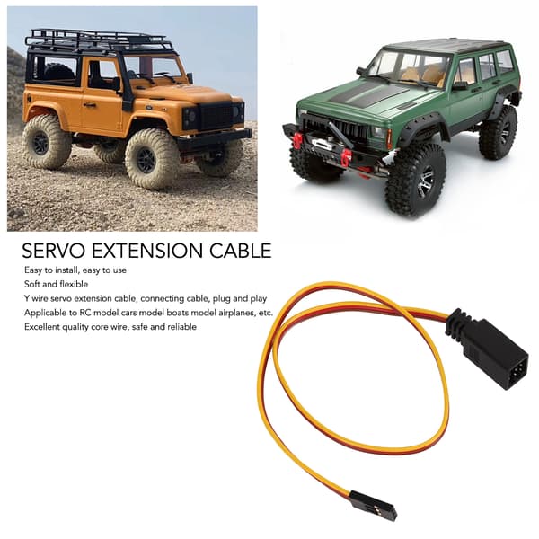 Servo Förlängningskabel Mjuk Flexibel Y Kabel Servo Förlängningskabel Sladd för RC Modellbilar Båtar Flygplan 3 i 1