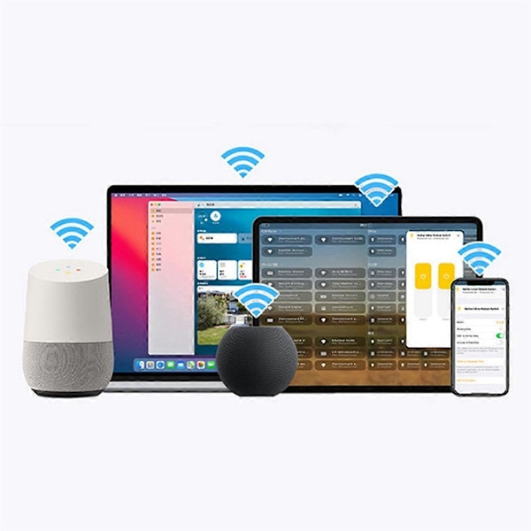 For Matter 16A WiFi Bryter En Åpen Dobbel Kontroll Brytere