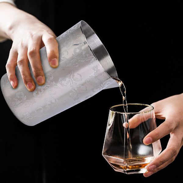 500 ml holdbart rustfrit stål bar øl cocktail blanding kop bred mund krus