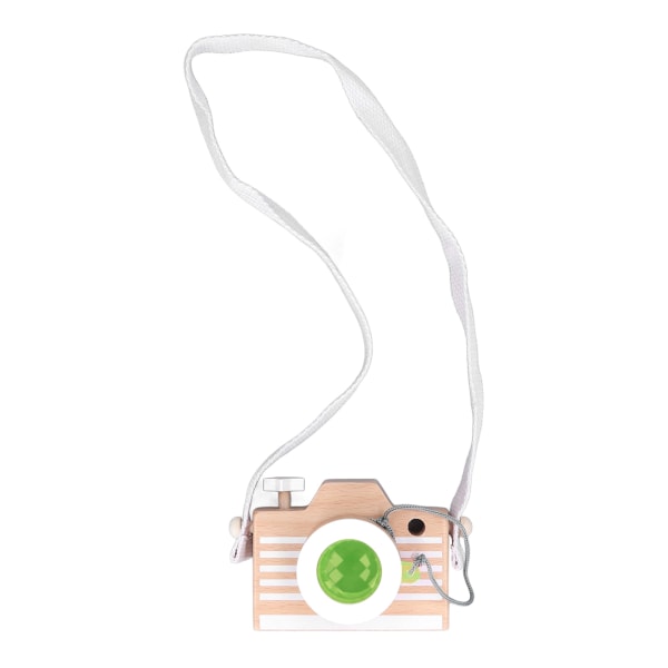 Trekameraleketøy Pedagogisk bærbart Innovativt Basswood Kaleidoskopkamera for barn Småbarn Grønn