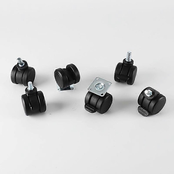 Kontorsstol Soffa Svängbar Bromshjul Grip Ring Stam Set om 4
