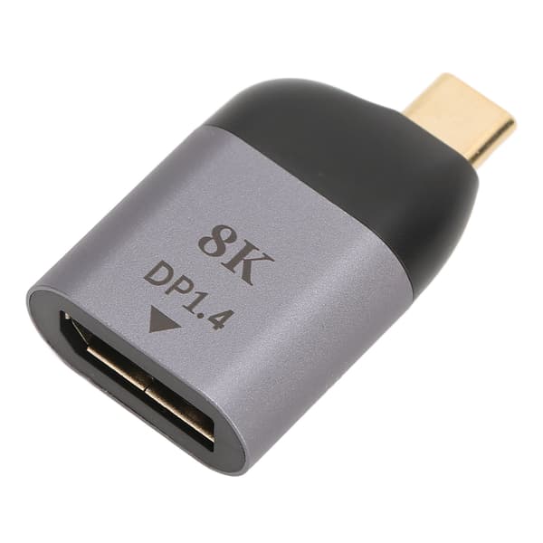USB C til DisplayPort Adapter 8K 60Hz Høj Opløsning Kompakt Bærbar USB C til DP Adapter til Windows PC