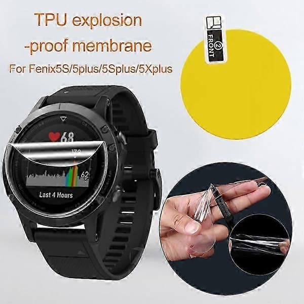 3 kpl särkymätön TPU-näytönsuoja Fenix 5/5 Plus/5S/5S Plus/5X JIKAIX 3pcs for Garmin Fenix5S